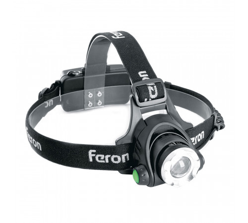 Фонарь налобный Feron 1 LED 5 Вт аккумуляторный Li-Ion 2000 мАч пластик Фонарь налобный Feron 1 LED 5 Вт аккумуляторный Li-Ion 2000 мАч пластик