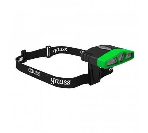 Фонарь налобный Gauss светодиодный 3 LED 5 Вт аккумуляторный Li-Ion 500 мАч пластик 5 режимов (GF406) Фонарь налобный Gauss светодиодный 3 LED 5 Вт аккумуляторный Li-Ion 500 мАч пластик 5 режимов (GF406)