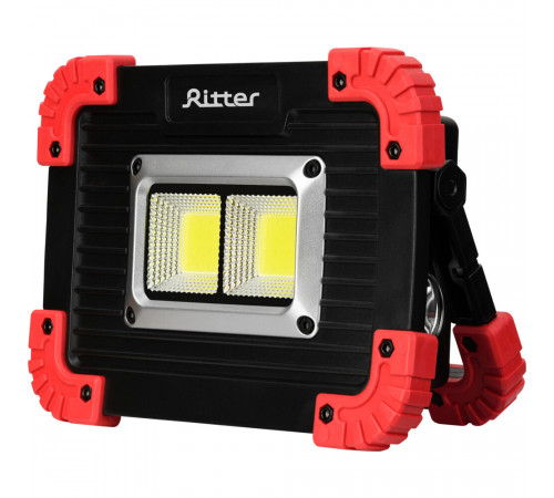 Фонарь прожектор Ritter светодиодный 2 LED 11 Вт аккумуляторный Li-Ion 2х1500 мАч пластик 3 режима (29131 2) Фонарь прожектор Ritter светодиодный 2 LED 11 Вт аккумуляторный Li-Ion 2х1500 мАч пластик 3 режима (29131 2)