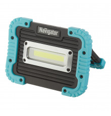 Фонарь прожектор Navigator NPT светодиодный 1 LED 10 Вт аккумуляторный Li-Ion 3000 мАч пластик 3 режима (14268)