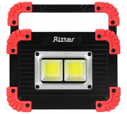 Фонарь прожектор Ritter светодиодный 2 LED 11 Вт аккумуляторный Li-Ion 2х1500 мАч пластик 3 режима (29131 2) Фонарь прожектор Ritter светодиодный 2 LED 11 Вт аккумуляторный Li-Ion 2х1500 мАч пластик 3 режима (29131 2)