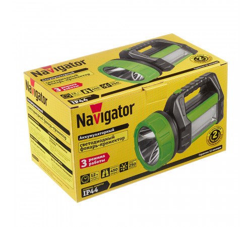 Фонарь ручной Navigator светодиодный 21 LED 15 Вт аккумуляторный пластик Фонарь ручной Navigator светодиодный 21 LED 15 Вт аккумуляторный пластик