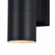 Светильник садово-парковый настенный Outdoor Bowery черный GU10 120 Вт IP54 (O574WL-02B)