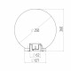 Светильник садово-парковый Svet Анелма черный 260 мм E27 60 Вт IP44 (1200-00390)