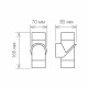 Светильник светодиодный садово-парковый настенный Elektrostandard Vortex хром 3000К 6 Вт IP54 (a038418)