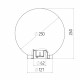 Светильник садово-парковый Svet Анелма золотой 260 мм E27 60 Вт IP44 (1200-00370)