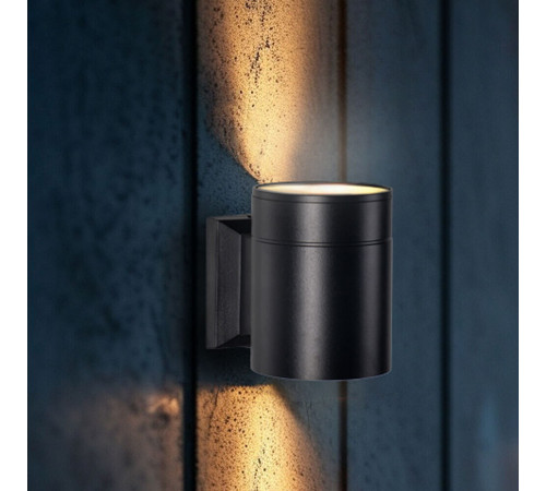 Светильник садово-парковый настенный Arte Lamp Piautos черный GX53 15 Вт IP54 (A1913AL-1BK)