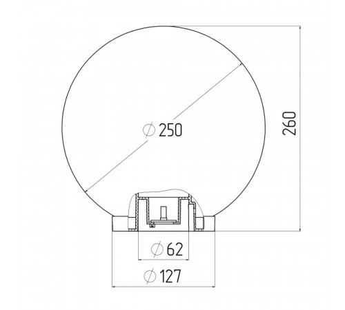 Светильник садово-парковый Svet Анелма белый 260 мм E27 60 Вт IP44 (1200-00150) Светильник садово-парковый Svet Анелма белый 260 мм E27 60 Вт IP44 (1200-00150)