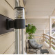 Светильник садово-парковый настенный Outdoor Bronx черный E27 60 Вт IP54 (O576WL-01B)