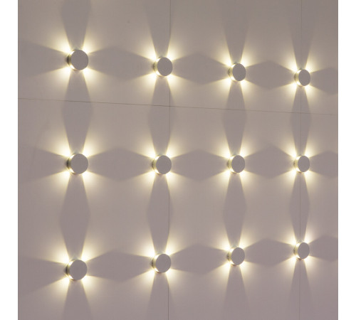 Светильник светодиодный садово-парковый настенный Arte Lamp Tamburello 3000К 4 Вт IP54 (A1525AP-1WH) Светильник светодиодный садово-парковый настенный Arte Lamp Tamburello 3000К 4 Вт IP54 (A1525AP-1WH)
