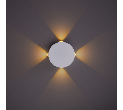 Светильник светодиодный садово-парковый настенный Arte Lamp Tamburello 3000К 4 Вт IP54 (A1525AP-1WH) Светильник светодиодный садово-парковый настенный Arte Lamp Tamburello 3000К 4 Вт IP54 (A1525AP-1WH)