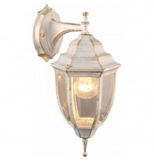 Светильник садово-парковый настенный Arte Lamp Pegasus бело-золотой E27 60 Вт IP44 (A3152AL-1WG)
