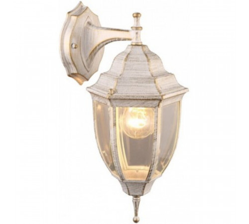 Светильник садово-парковый настенный Arte Lamp Pegasus бело-золотой E27 60 Вт IP44 (A3152AL-1WG)