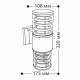Светильник садово-парковый настенный Feron Техно черный E27 60 Вт IP54 (06298)