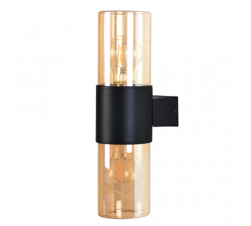 Светильник садово-парковый настенный Arte Lamp Seginus черный E27 80 Вт IP54 (A6515AL-2BK)