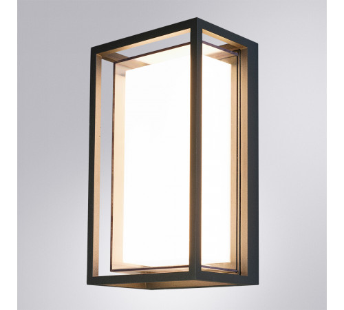 Светильник светодиодный садово-парковый настенный Arte Lamp Menkar черный 3000-5000К 12 Вт IP54 (A1332AL-1BK) Светильник светодиодный садово-парковый настенный Arte Lamp Menkar черный 3000-5000К 12 Вт IP54 (A1332AL-1BK)