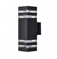 Светильник садово-парковый настенный Arte Lamp Heather черный E27 40 Вт IP54 (A4413AL-2BK)