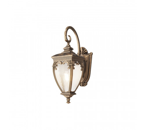 Светильник садово-парковый настенный Outdoor Fleur черно-золотой E27 60 Вт IP44 (O414WL-01GB) Светильник садово-парковый настенный Outdoor Fleur черно-золотой E27 60 Вт IP44 (O414WL-01GB)