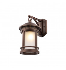 Светильник садово-парковый настенный Outdoor Salamanca коричневый E27 60 Вт IP44 (O031WL-01BR)