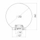 Светильник садово-парковый Svet Анелма белый 260 мм E27 60 Вт IP44 (1200-00360)