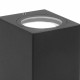 Светильник садово-парковый настенный Arte Lamp Artefact черный GU10 70 Вт IP65 (A3404AL-2BK)