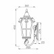 Светильник садово-парковый настенный Maytoni Albion бронза E27 60 Вт IP44 (O413WL-01BZ1)