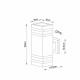 Светильник садово-парковый настенный Arte Lamp Heather черный E27 40 Вт IP54 (A4413AL-2BK)