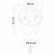 Светильник светодиодный тротуарный встраиваемый Arte Lamp Piazza черный 4200К 1 Вт IP67 (A3221IN-4BK)