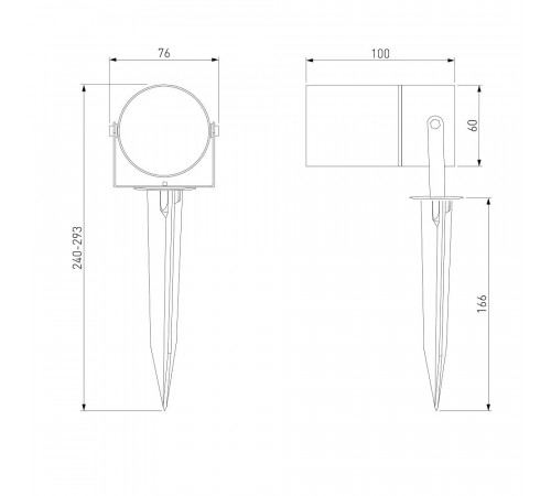Светильник садово-парковый Elektrostandard Landscape черный 152 мм GU10 20 Вт IP65 (35146/S) Светильник садово-парковый Elektrostandard Landscape черный 152 мм GU10 20 Вт IP65 (35146/S)