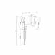 Светильник садово-парковый Arte Lamp Elsie черный 250 мм GU10 35 Вт IP65 (A1522IN-1BK)