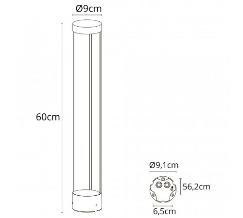 Светильник светодиодный садово-парковый Arte Lamp New York черный 600 мм 4000К 10 Вт IP54 (A1660PA-1BK) Светильник светодиодный садово-парковый Arte Lamp New York черный 600 мм 4000К 10 Вт IP54 (A1660PA-1BK)