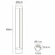 Светильник светодиодный садово-парковый Arte Lamp New York черный 600 мм 4000К 10 Вт IP54 (A1660PA-1BK)