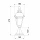 Светильник садово-парковый Maytoni Goiri бронза 470 мм E27 60 Вт IP44 (O029FL-01BZ)