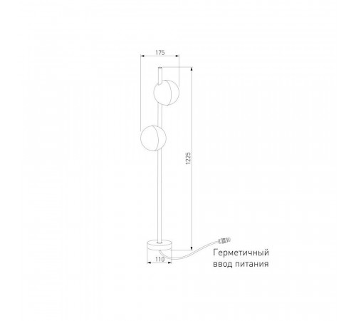 Светильник светодиодный садово-парковый Elektrostandard PAR черный 1225 мм 4000К 12 Вт IP65 (a063021) Светильник светодиодный садово-парковый Elektrostandard PAR черный 1225 мм 4000К 12 Вт IP65 (a063021)
