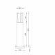 Светильник садово-парковый Arte Lamp Seginus черный 600 мм E27 40 Вт IP54 (A6515PA-1BK)