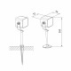 Светильник светодиодная садово-парковый Elektrostandard Visor черный 260 мм 4000К 10 Вт IP65 (35142/S)