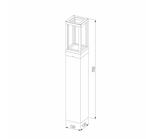 Светильник светодиодный садово-парковый Elektrostandard Frame серый 700 мм 4000К 12 Вт IP54 (a051860) Светильник светодиодный садово-парковый Elektrostandard Frame серый 700 мм 4000К 12 Вт IP54 (a051860)