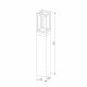 Светильник светодиодный садово-парковый Elektrostandard Frame серый 700 мм 4000К 12 Вт IP54 (a051860)