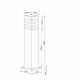 Светильник садово-парковый Arte Lamp Heather черный 600 мм E27 20 Вт IP54 (A4416PA-1BK)