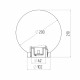 Светильник садово-парковый Svet Анелма золотой 210 мм E27 60 Вт IP44 (1200-00220)