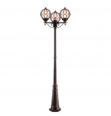 Светильник садово-парковый Outdoor Via золото антик 2150 мм Е27 180 Вт IP44 (O023FL-03G)
