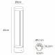 Светильник светодиодный садово-парковый Arte Lamp New York черный 450 мм 4000К 10 Вт IP54 (A1645PA-1BK)