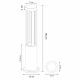 Светильник светодиодный садово-парковый Arte Lamp Thuban черный 600 мм 4200К 10 Вт IP65 (A1060PA-1BK)