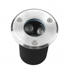Светильник светодиодный тротуарный встраиваемый Arte Lamp Piazza серый 4200К 3 Вт IP67 (A6103IN-1SS)