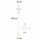 Светильник садово-парковый Arte Lamp Madrid коричневый 1000 мм E27 75 Вт IP44 (A1541PA-1BN)