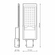 Светильник уличный светодиодный Gauss Avenue 5000К 150 Вт консольный IP65 (629534305)