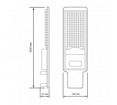Светильник уличный светодиодный Gauss Avenue 5000К 120 Вт консольный IP65 (629536320) Светильник уличный светодиодный Gauss Avenue 5000К 120 Вт консольный IP65 (629536320)