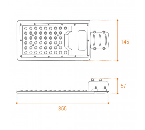 Светильник уличный светодиодный Wolta STL 5700К 50 Вт консольный IP65 (STL-50W/04) Светильник уличный светодиодный Wolta STL 5700К 50 Вт консольный IP65 (STL-50W/04)