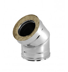 Отвод Вулкан V50R 45° х d150х250 мм с изоляцией AISI 321/304