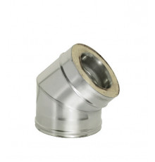 Отвод Дымок 45° х d120х200 мм с изоляцией AISI 439